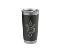 Mystical Snake with Pentagram Stainless Steel Insulated Tumbler