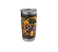 Mystical Sorcery Astrology Collage Tarot Cards Crystals Stainless Steel Insulated Tumbler