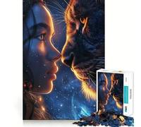 Mystical Space Animal Jigsaw Puzzles for Teenagers 1000 Pieces Fine Logic Toy Soft Relax Neat Edge Premium Gift (38x52cm)