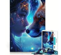 Mystical Space Animal Jigsaw Puzzles for Teenagers 1000 Pieces Strong Logic Toy Shared Fun Clear Edge Lovely Present (50x75cm)