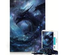 Mystical Space Dragon 1000 Piece Jigsaw Puzzles for Adults Jigsaw Brain Skill Warm Time Exact Edge (50x75cm)
