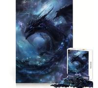 Mystical Space Dragon 1000 Piece Jigsaw Puzzles for Adults Jigsaw Brain Skill Warm Time Exact Edge (50x75cm)