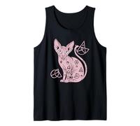 Mystical Sphynx Cat Tattoo Art Tank Top