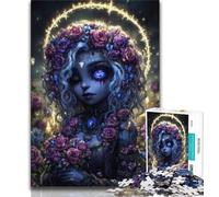 Mystical Spirit Girl Jigsaw Puzzles for Adults 1000,Staycation Kill Time Every Piece Is Unique - Challenging Family Fun Game (75x50cm)