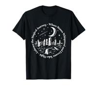 Mystical Standing Stones Moon Art, Celestial Pagan Nature T-Shirt