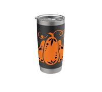 Mystical Stars & Moon Fall Pumpkin Witch Stainless Steel Insulated Tumbler
