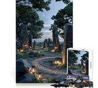 Mystical Stone Path at Twilight 1000 Piece Jigsaw Puzzle for Adults Logic Toy Relaxing Fun Design Assembly Santa Wish Gift (38x52cm)