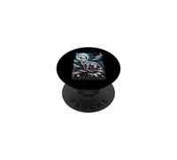 Mystical Striped Fox Full Moon Celestial PopSockets Adhesive PopGrip