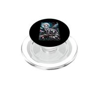 Mystical Striped Fox Full Moon Celestial PopSockets PopGrip for MagSafe
