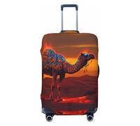 Mystical Sunset Camel Travel Luggage Covers - Elasticity Suitcase Covers Protector for Luggage 18-32 Inch