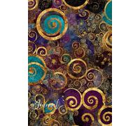 Mystical Swirl Journal: A Magical Notebook with Glittering Patterns, Gold Rust Accents, and Enchanted Starry Designs