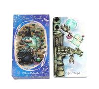 Mystical Tarot Deck, 78 Card Oracle, Divination Set with Sturdy Layer, English Edition with Refined Texture, Game Category, Spiritual Board Tool for Friends Gatherings Gift Men Women