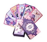 Mystical Tarot Deck, Classic Oracle Cards, Spiritual Divination Set, 78 Piece Astrology Psychic Reading Kit, Daily Meditation Relationship Guidance Tool, Board Game for Collectors, Women, Soulmates