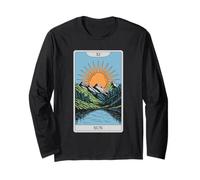 Mystical The Sun Tarot Card Art Design Long Sleeve T-Shirt