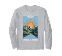 Mystical The Sun Tarot Card Art Design Long Sleeve T-Shirt