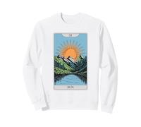 Mystical The Sun Tarot Card Art Design Sweatshirt