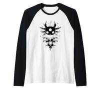 Mystical Three Eyed Axolotl Celestial Creature Art Raglan Baseball Tee