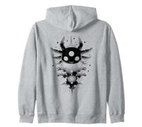 Mystical Three Eyed Axolotl Celestial Creature Art Zip Hoodie