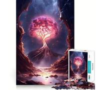 Mystical Tree 1000 Piece Jigsaw Puzzle for Adults Logic Toy Relaxing Fun Design Assembly Santa Wish Gift (38x52cm)