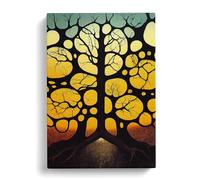 Mystical Tree Canvas Print | Gallery Wrapped 30mm Frame Wall Art | 30x20 inches | Ready to Hang | Contemporary Landscape Picture | Living Room Bedroom Lounge Office