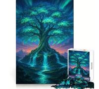 Mystical Tree of Life Landscape Adult Jigsaw Puzzles1000 Pieces Mind Exercise Toy Tension Relief Design Assembly Lovely Present (38x52cm)