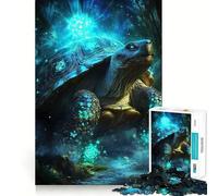 Mystical Turtle 1000 Pieces Jigsaw Puzzles for Teenagers Wise Think Toy Calm Fun Clear Cut Art Collectible (50x75cm)