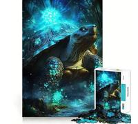 Mystical Turtle for Adults 1000 Piece Jigsaw Puzzle Thought Toy Anxiety Relief Precise Edge Thoughtful Gift (38x26cm)