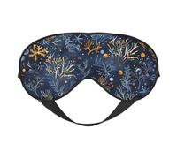Mystical Underwater Coral Scene Sleep Mask, Eye Masks for Sleep Double-Sided, Sleep Masks for Women Men, Blackout Eye Covers for Sleeping, Travel