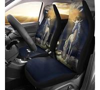 Mystical Unicorn 2 Pcs Car Seat Cover Soft Car Seat Protector Absorbent Sweat Bucket Seats Covers Universal Fit Car Sedan Mpv