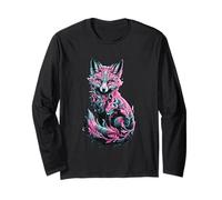 Mystical Vibrant Fox Art Fantasy Long Sleeve T-Shirt