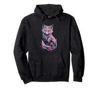 Mystical Vibrant Fox Art Fantasy Pullover Hoodie