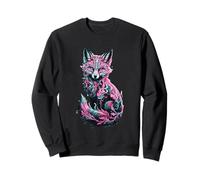 Mystical Vibrant Fox Art Fantasy Sweatshirt