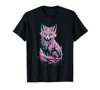 Mystical Vibrant Fox Art Fantasy T-Shirt