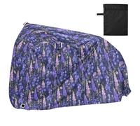 Mystical Violet Flowers Covers for Bike Waterproof Exercise Bike Cover Bikes Storage