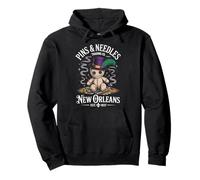 Mystical Voodoo Doll New Orleans Pins and Needles Art Pullover Hoodie