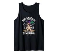 Mystical Voodoo Doll New Orleans Pins and Needles Art Tank Top