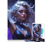 Mystical Warrior of The Stars 1000 Pieces Jigsaw Puzzles for Adults Strong Logic Toy Relaxing Fun Clear Edge Memorable Gift (38x52cm)