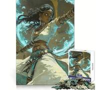 Mystical Warrior Woman, Divine Healer Jigsaw Puzzles for Adults 1000 Piece Reason Skill Toy Anxiety Relief Exact Cut Elegant Gift (38x52cm)