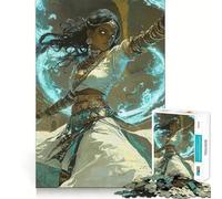 Mystical Warrior Woman, Divine Healer Jigsaw Puzzles for Adults 1000 Piece Reason Skill Toy Anxiety Relief Exact Cut Elegant Gift (38x52cm)