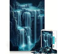 Mystical Waterfall 1000 Piece Jigsaw Puzzles for Teenagers Jigsaw Mind Puzzle Tension Relief Art Assembly Premium Gift (50x75cm)