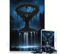 Mystical Waterfall Tree 1000 Piece Jigsaw Puzzle for Adults Logic Toy Relaxing Fun Design Assembly Santa Wish Gift (38x52cm)
