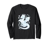 Mystical White Dragon for Kids Long Sleeve T-Shirt
