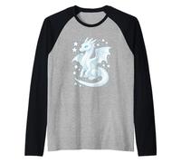 Mystical White Dragon for Kids Raglan Baseball Tee