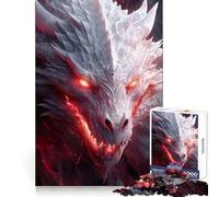 Mystical White Dragon Puzzles for Teenagers 1000 Piece Brain Tease Toy Stress Release Premium Cut Amazing Present (38x52cm)