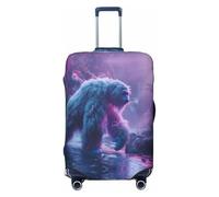 Mystical White gorilla Jungle Travel Luggage Covers - Elasticity Suitcase Covers Protector for Luggage 18-32 Inch