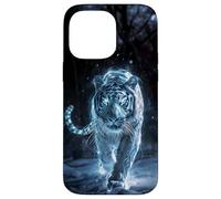 Mystical White Tiger in Snow Case for iPhone 14 Pro Max