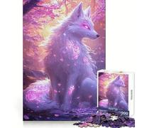 Mystical White Wolf Jigsaw Puzzles for Adults 1000 Pieces Strong Logic Toy Calming Play Clear Edge Artistic Gift (38x52cm)