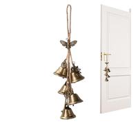 Mystical Wind Bell - Hanging Guard Bells, Rustic Witches - Chime | Decorative Door Handle Ornament for Spiritual Energy, Handmade Metal Bell for Home, Shop and Outdoor Areas, Vintage