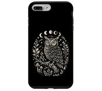 Mystical Wise Owl Folk Art Moon Phases Celestial Stars Case for iPhone 7 Plus/8 Plus