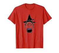 Mystical Witch Brewing Spells Halloween Enchantment T-Shirt, Men, Red, M